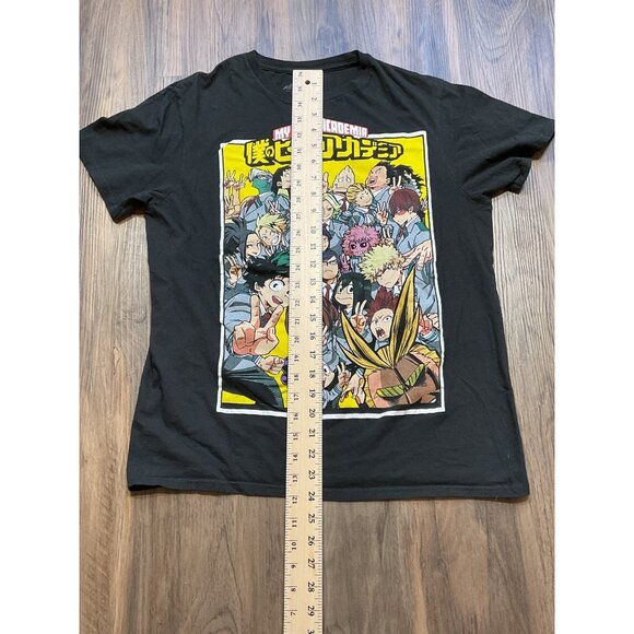 My Hero Academia Funimation Licensed T-Shirt M Black With Colorful Anime Charact - Picture 7 of 7